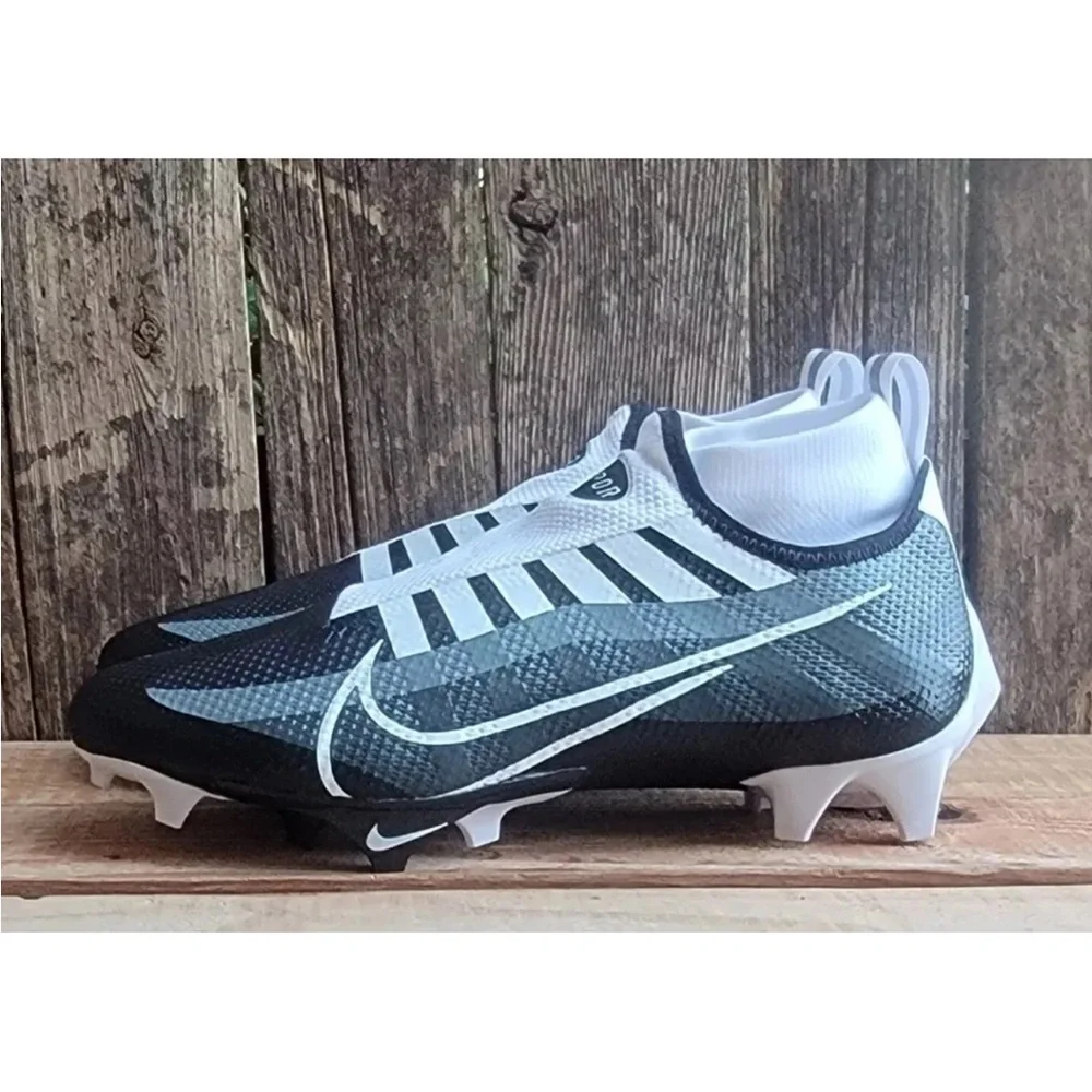 NWT Nike Vapor Edge Pro 360 Black/White Football Cleats Sz 8.5 New No Box‎